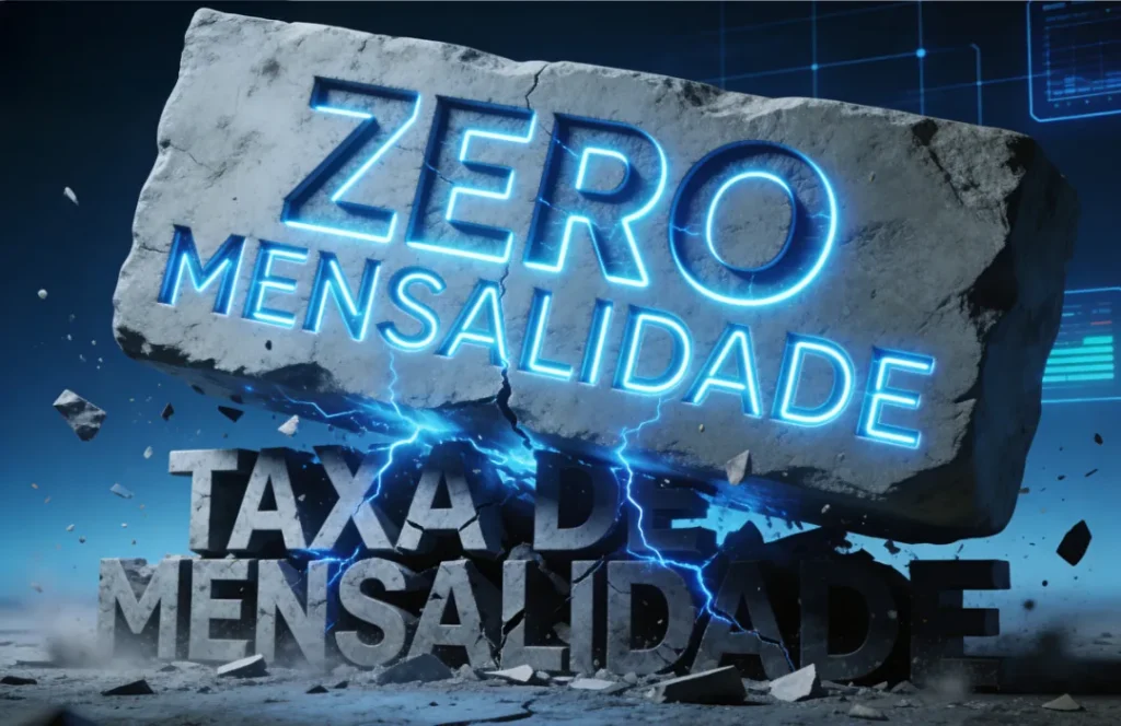 Zero taxa de mensalidade